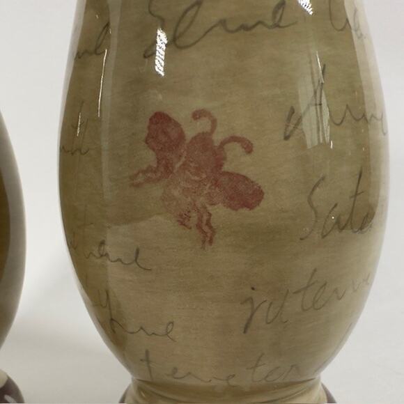 Tabletops Unlimited Bora Bora Salt & Pepper Shaker Set Palm Trees, Bamboo Edge - Picture 10 of 16